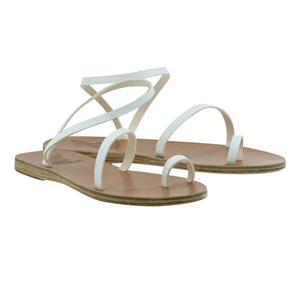 Ancient Greek Sandals Apli Eleftheria White