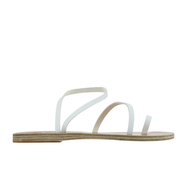 ancient greek sandals Apli eleftheria White