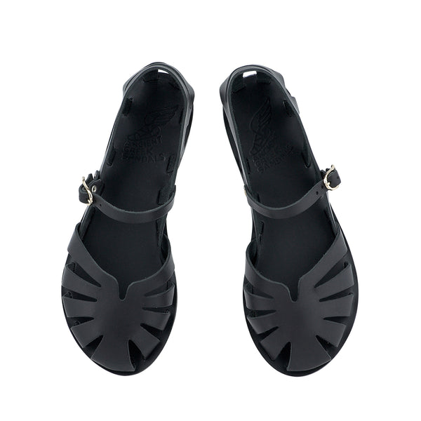 Ancient Greek Sandals Apollonia Black