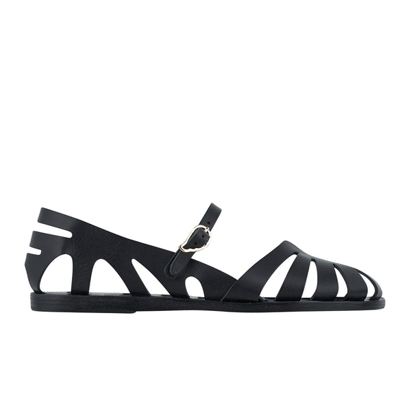ancient greek sandals Apollonia Black