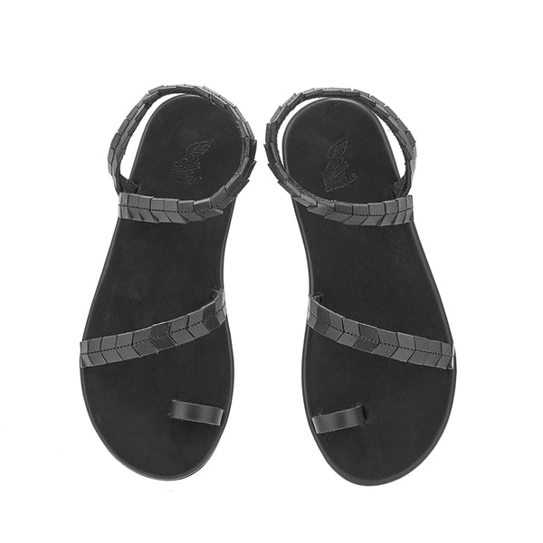 Ancient Greek Sandals Apsida Black