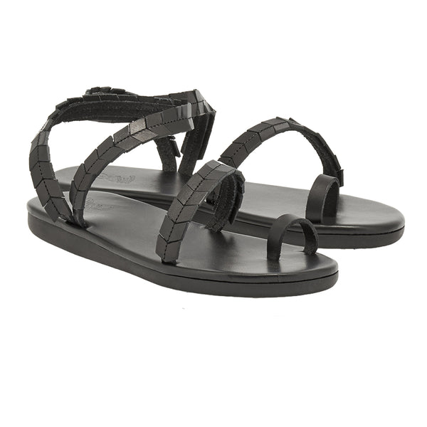 Ancient Greek Sandals Apsida Black