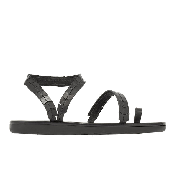 ancient greek sandals Apsida Black