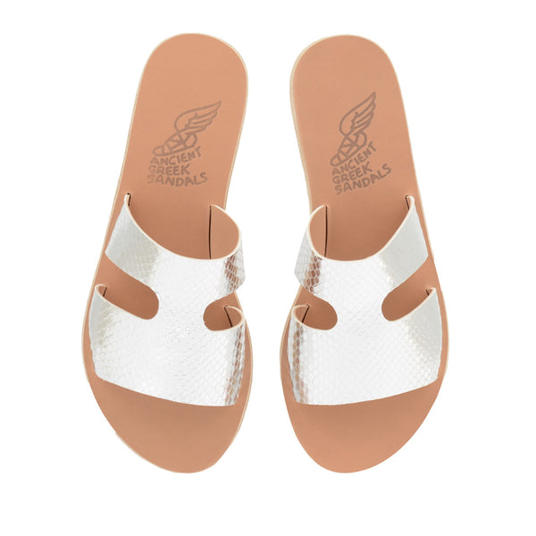 Ancient Greek Sandals Apteros Argento