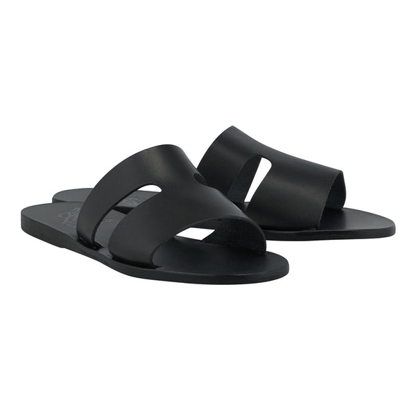 Ancient Greek Sandals Apteros Black