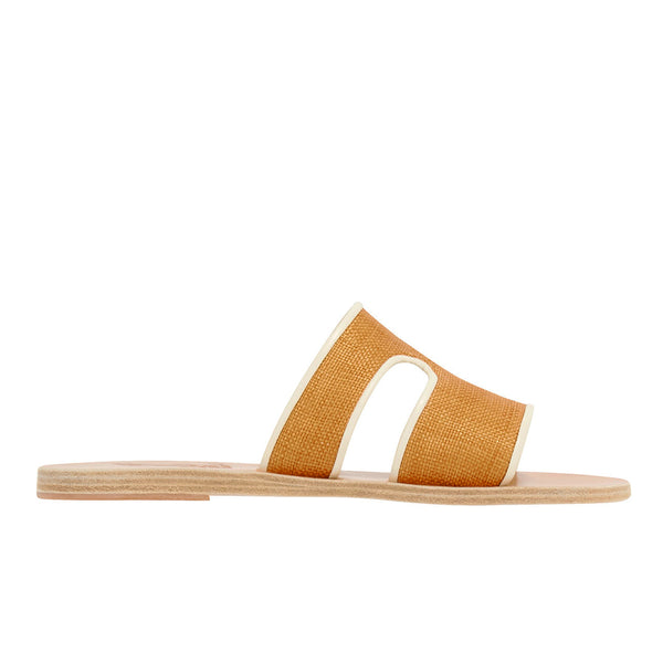 ancient greek sandals Apteros BRUCIATO/OFF WHITE
