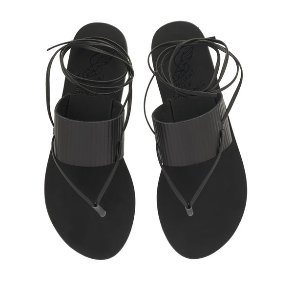 Ancient Greek Sandals Aratro Black
