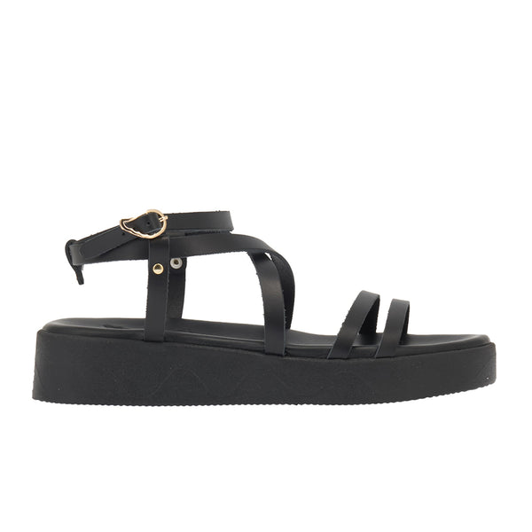 ancient greek sandals Aristea Black
