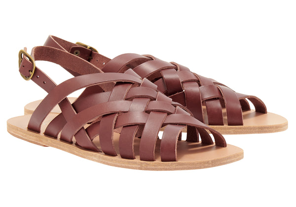 Ancient Greek Sandals Aristotelis Chestnut
