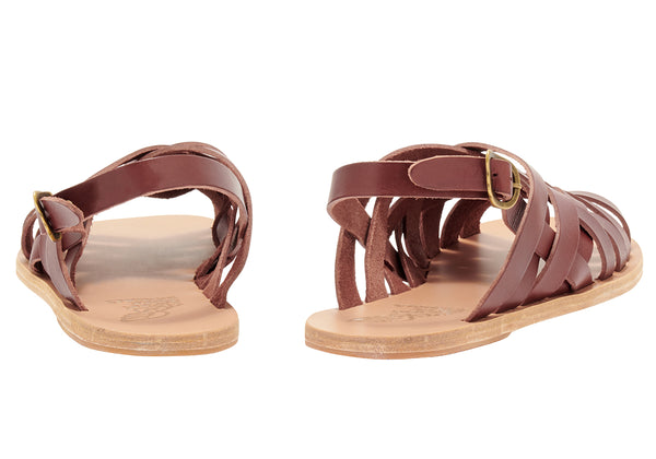 Ancient Greek Sandals Aristotelis Chestnut