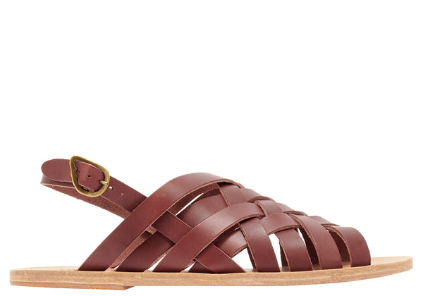ancient greek sandals Aristotelis Chestnut