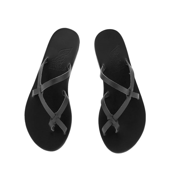 Ancient Greek Sandals Armos Black
