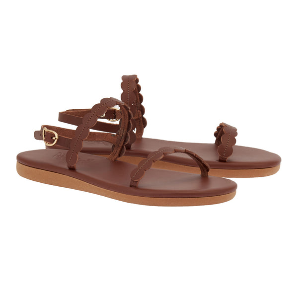 Ancient Greek Sandals Aroula Chestnut