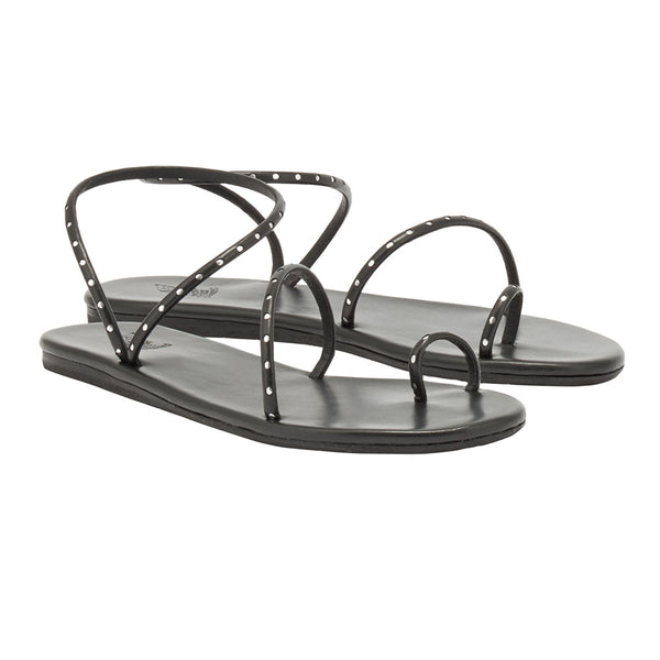 Ancient Greek Sandals Astro Black / Silver
