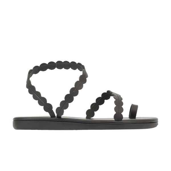ancient greek sandals Aura Black