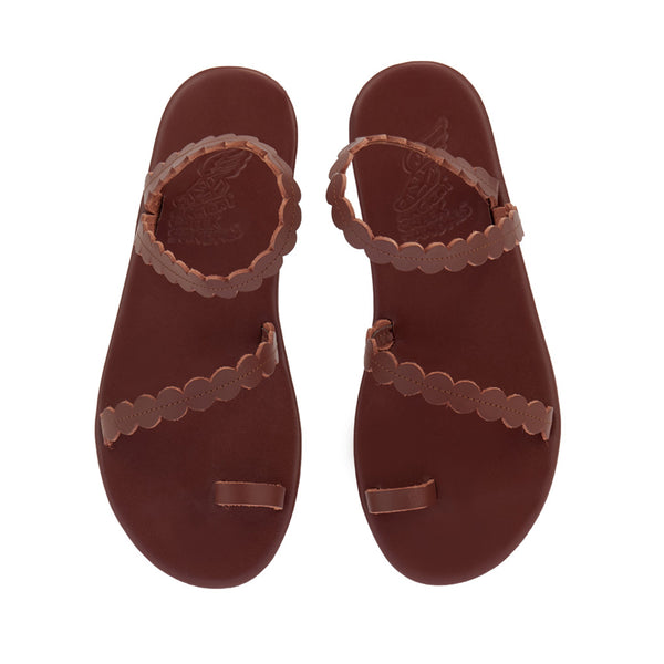 Ancient Greek Sandals Aura Chestnut