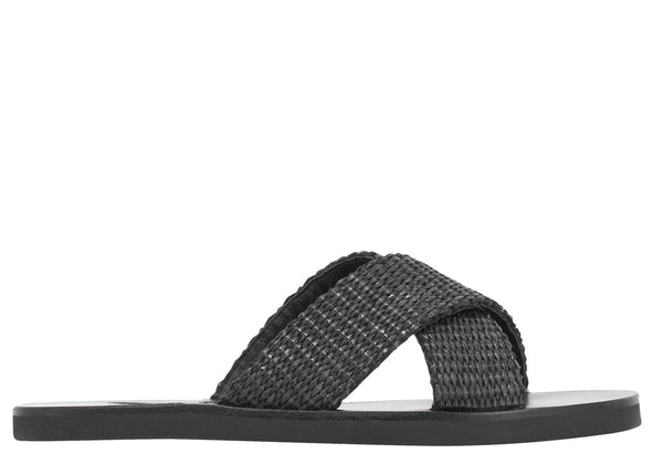 ancient greek sandals Bios Black