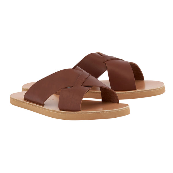 Ancient Greek Sandals Bios Chestnut