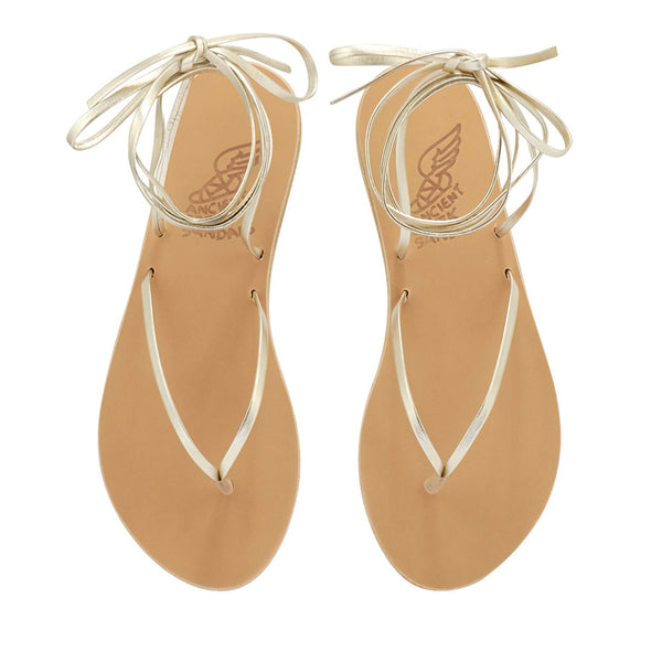 Ancient Greek Sandals Celia Platinum