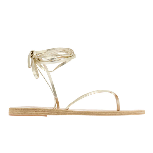 ancient greek sandals Celia Platinum