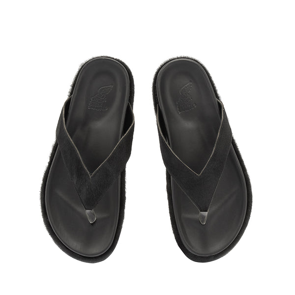 Ancient Greek Sandals Charys 2flatform Black