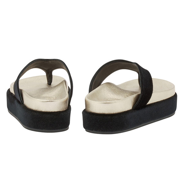 Ancient Greek Sandals Charys 2flatform Black