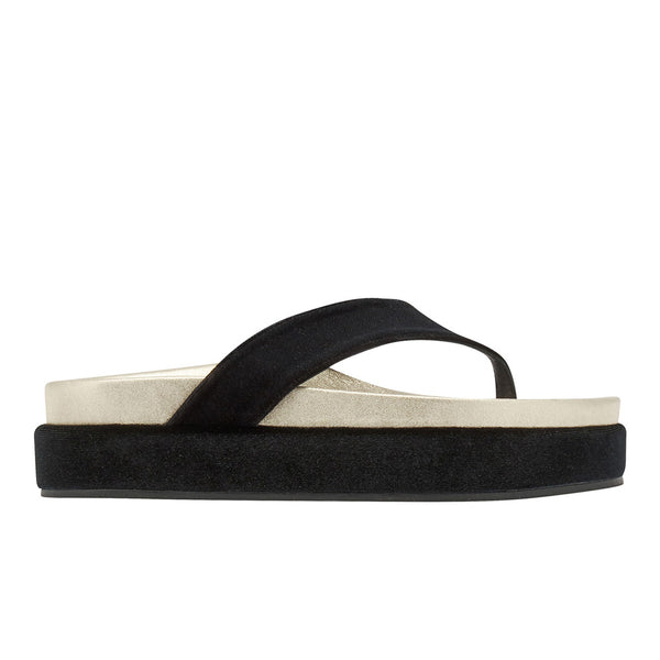 ancient greek sandals Charys 2flatform Black