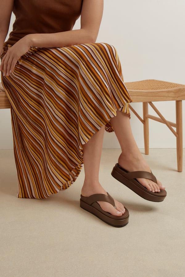 Ancient Greek Sandals Charys 2flatform Khaki