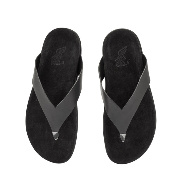 Ancient Greek Sandals Charys Footbed ALL BLACK