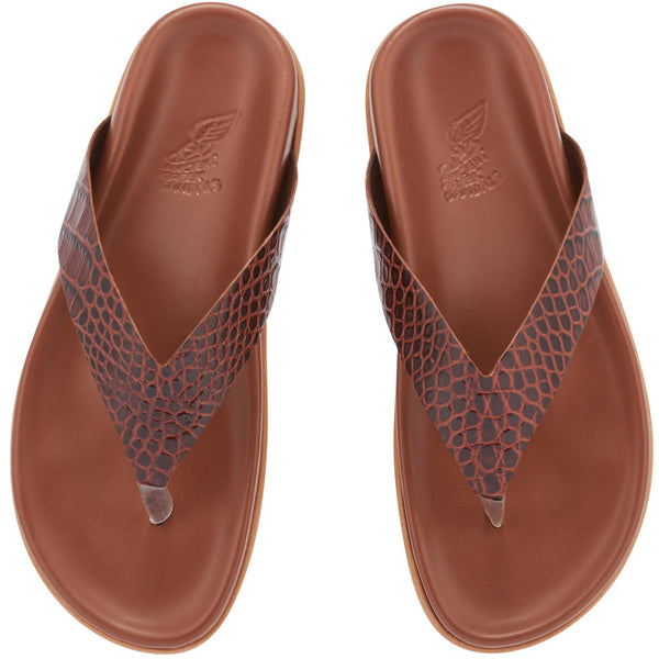 Ancient Greek Sandals Charys Footbed Ruggine