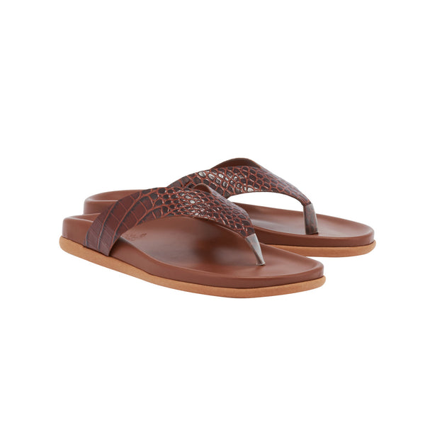 Ancient Greek Sandals Charys Footbed Ruggine