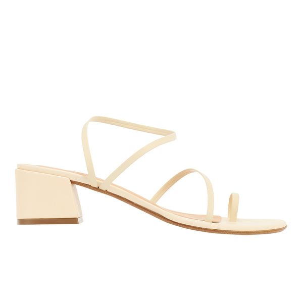 ancient greek sandals Chora block heel Off White