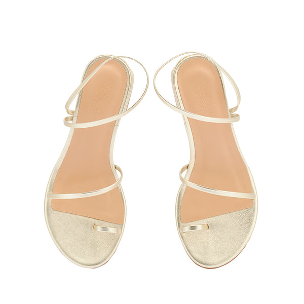 Ancient Greek Sandals Chora Block Heel Platinum