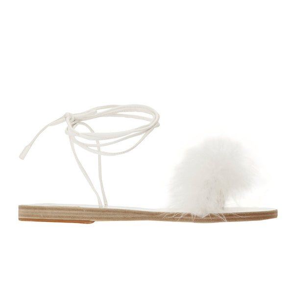 ancient greek sandals Choros bridal White