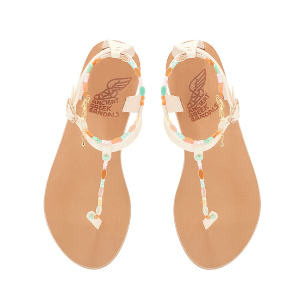 Ancient Greek Sandals Chrysso OFF WHITE/PASTEL