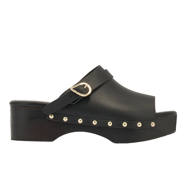 ancient greek sandals Classic clog Black