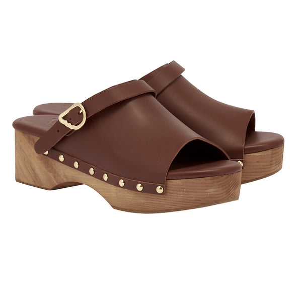 Ancient Greek Sandals Classic Clog Chestnut