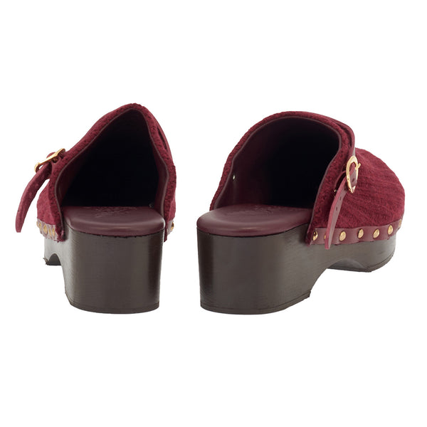 Ancient Greek Sandals Classic Closed Clog Bordeaux