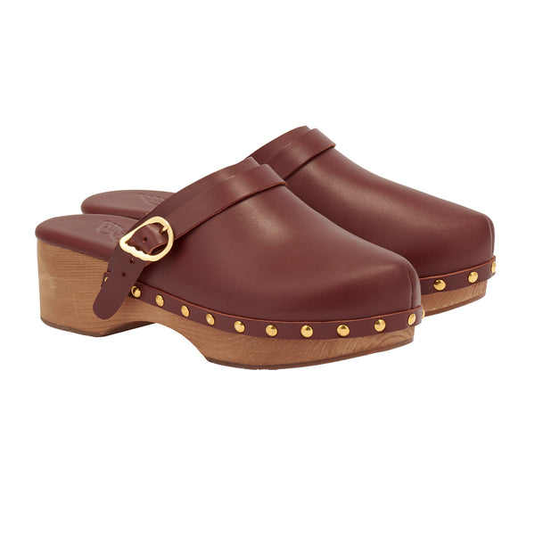 Ancient Greek Sandals Classic Closed Clog Chestnut