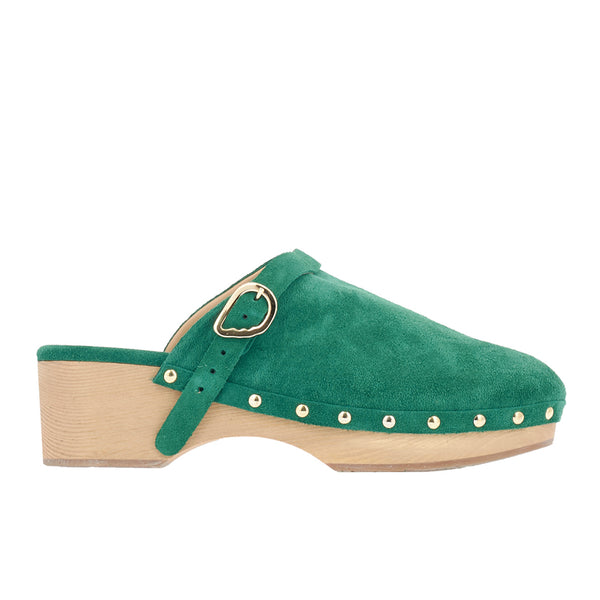 ancient greek sandals Classic closed clog Green