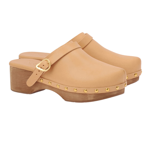 Ancient Greek Sandals Classic Closed Clog Natural