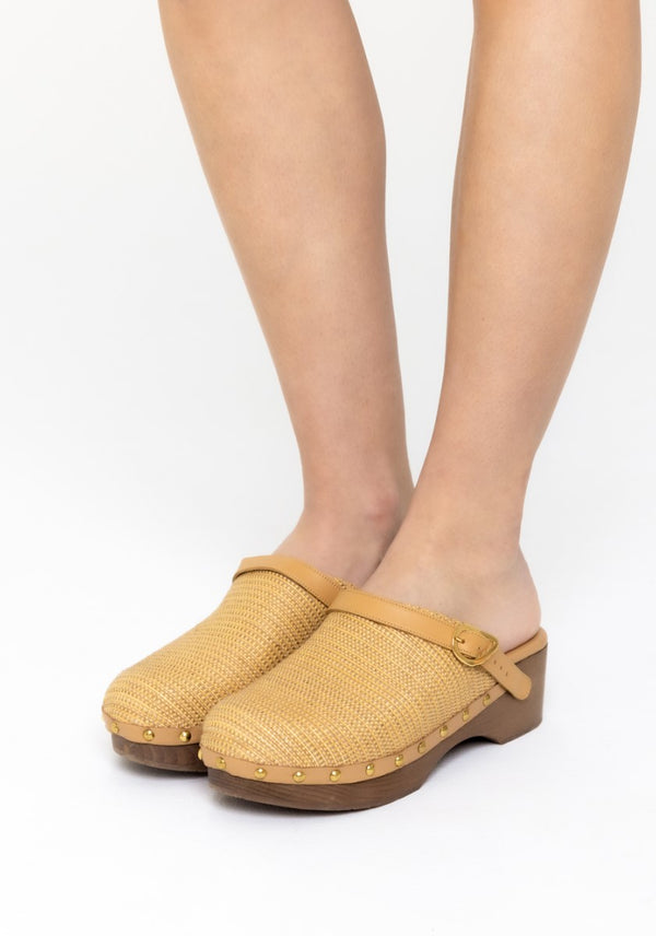 Ancient Greek Sandals Classic Closed Clog Natural