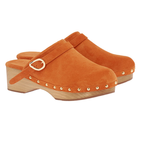 Ancient Greek Sandals Classic Closed Clog Orange