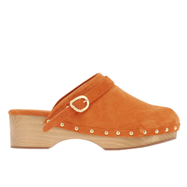 ancient greek sandals Classic closed clog Orange