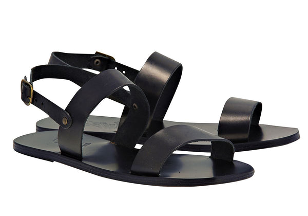 Ancient Greek Sandals Cleon Black