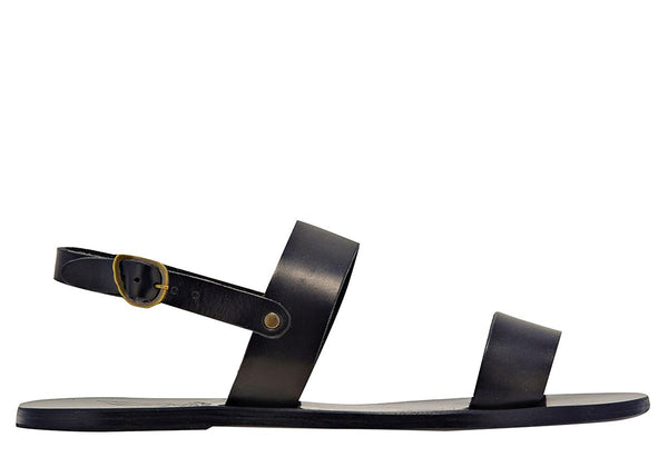 ancient greek sandals Cleon Black