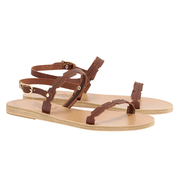 Ancient Greek Sandals Cli Chestnut