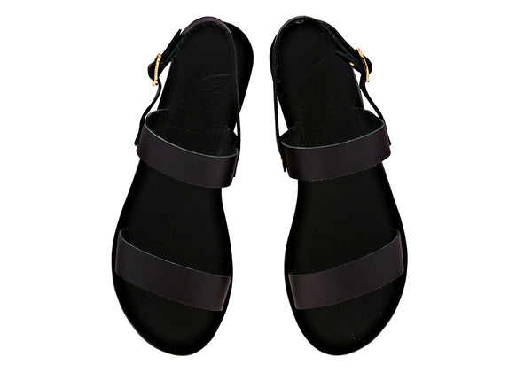 Ancient Greek Sandals Clio Black