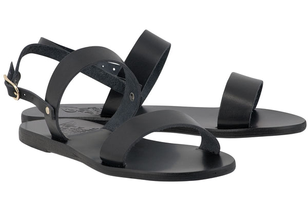 Ancient Greek Sandals Clio Black