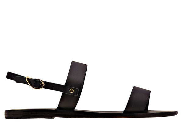 ancient greek sandals Clio Black